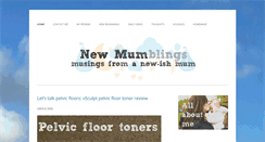 Desktop Screenshot of newmumblings.com